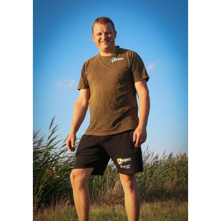 Teplákové kraťasy s logem NO RESPECT KIMOT TEAM