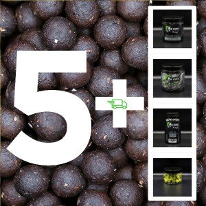 Boilies set Dead Sea | 3 kg boilies + 150 g dipované boilies + 250 ml booster