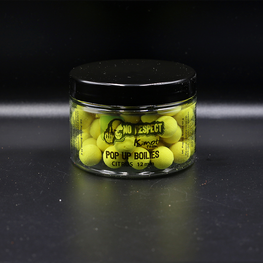 Pop Up Boilies Citrus 45 g NO RESPECT Kimot team CZ